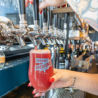 Cherry brewpub at Halcyon