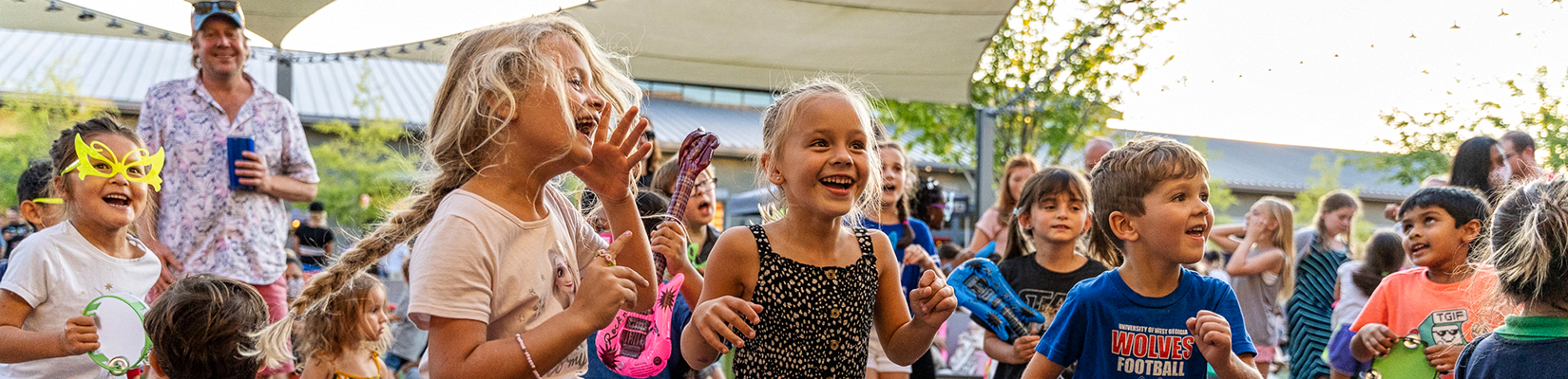 Children attending an event at Halcyon