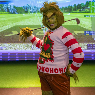 The Grinch at X Golf at Halcyon